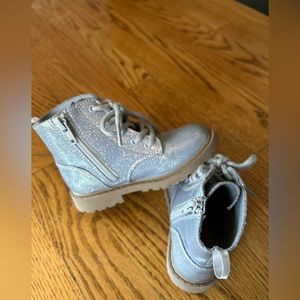 Toddler sparkly boots size 8T worn once! In great shape.